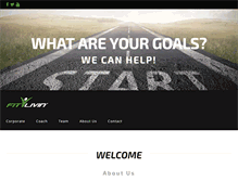 Tablet Screenshot of fitlivin.com